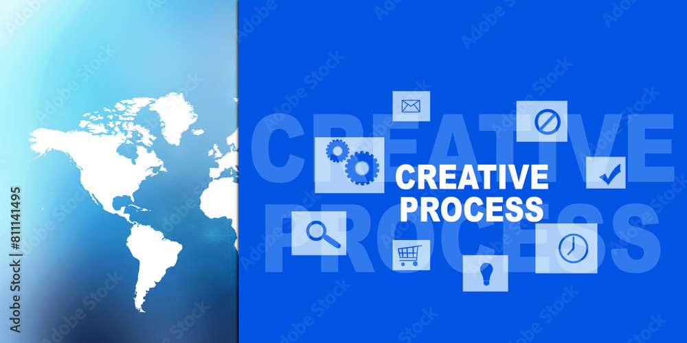 Poster 2d illustration digital abstract business networking background