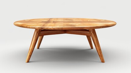 Fototapeta premium 3D realistic image of a coffee table, clean lighting, isolated on background