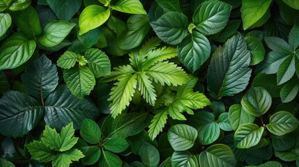 Cluster of Green Leaves