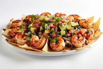 Achiote Shrimp Nachos: A Burst of Flavor and Festivity