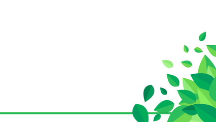 Green leaf environmental background vector illustration design