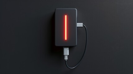 Obraz premium 3D realistic image of a phone charger, clean lighting, isolated on background