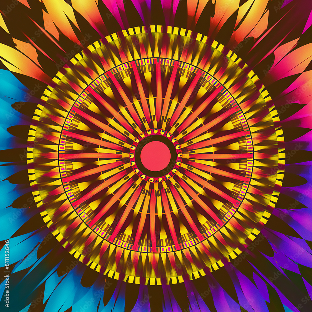 Poster abstract background with circles