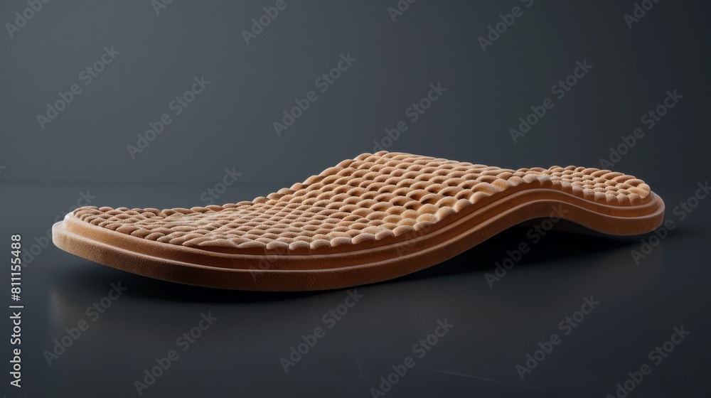 Wall mural 3D realistic image of a shoe mat, clean lighting, isolated on background