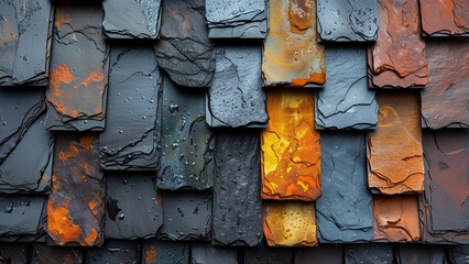 Nature-Inspired Textures Move beyond the flat, uniform texture. Showcase close-up photos of the asphalt shingles with a focus on mimicking natural textures like wood grain, slate