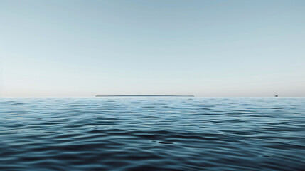 Obraz premium Tropical island and clouds from far off