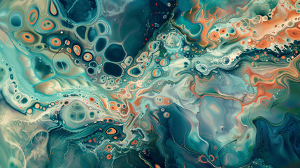 Fluid Dynamics: An Abstract Symphony of Colors