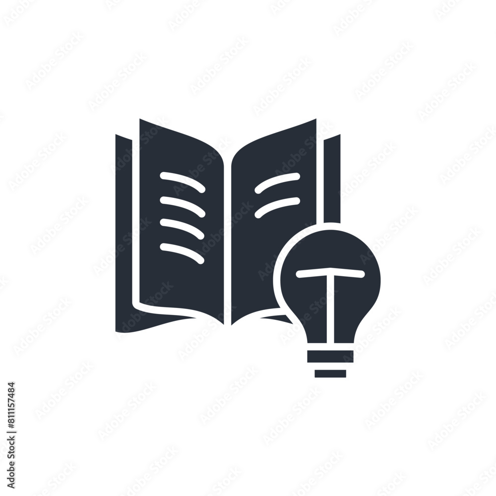 Poster knowledge icon. vector.editable stroke.linear style sign for use web design,logo.symbol illustration