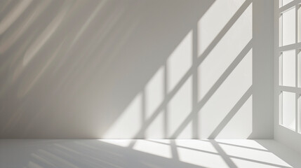 Fototapeta premium Minimalist Shadows on White Wall