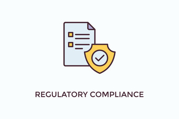Regulator Compliance Vector Icon Or Logo Illustration