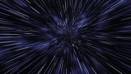 Star Wars Style Blue Glowing Lines Background