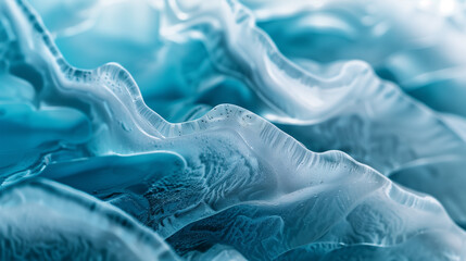 Abstract Light Blue Ice-Like Texture