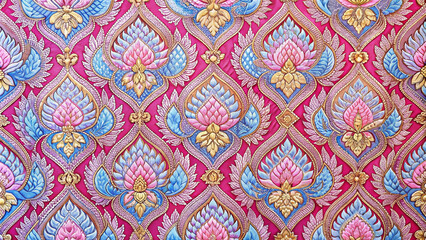 Beautiful unique Thai fabric patterns.