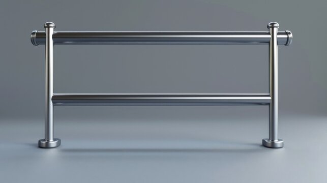 3D realistic image of parallel bars, clean lighting, isolated on background