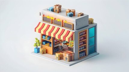 E commerce Executive Planning Flash Sales Concept: 3D Business Flat Illustration