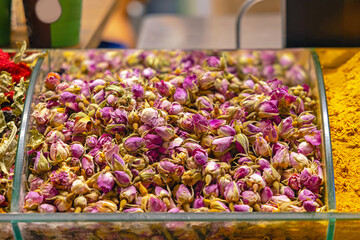 Dried Pink Rose Buds Floral Tea in Bulk at Spice Market