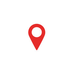 red pin location vector