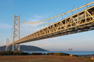 明石海峡大橋のある風景