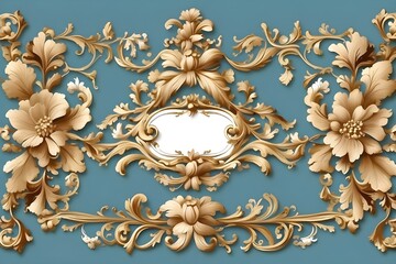 Decorative elegant luxury design.Vintage elements in baroque, rococo style.Design for cover, fabric, textile, wrapping paper .