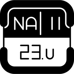 Sodium Periodic Table Element Icon