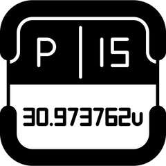 Phosphorus Periodic Table Element Icon