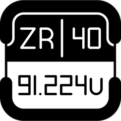 Zirconium Periodic Table Element Icon