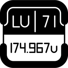 Lutetium Periodic Table Element Icon