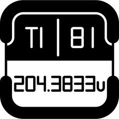 Thallium Periodic Table Element Icon