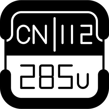 Copernicium Periodic Table Element Icon