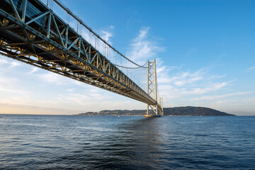 明石海峡大橋のある風景
