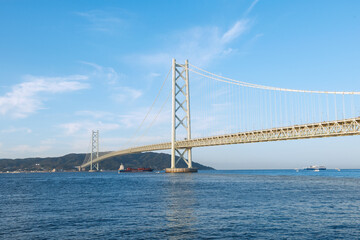 Fototapeta premium 明石海峡大橋のある風景