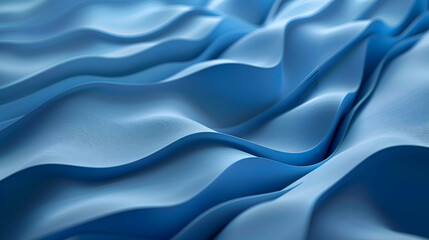 Obraz premium blue satin background with smooth folds ,Satin silk fabric background. Rippling scarf texture ,Luxury shiny wallpaper in blue