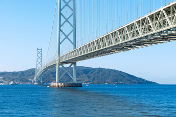 明石海峡大橋のある風景