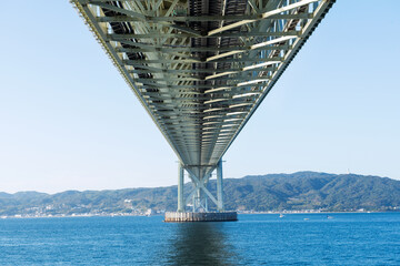 明石海峡大橋のある風景