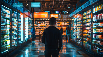 Photo realistic Retail Analyst Monitoring Consumer Trends   A retail analyst monitors consumer purchase patterns and trends to advise retailers on stock and marketing adjustments. 