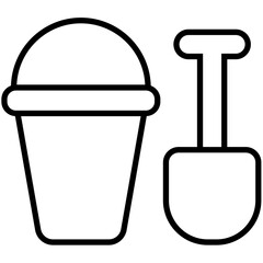 Summer Vacation Outline Icon Pack