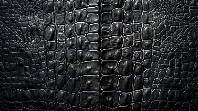 black crocodile skin pattern texture background