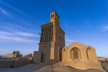 The traditional Wind Tower towers over Yazd's skyline and is a fine example of Persian...