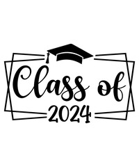 Graduation typography clip art design on plain white transparent isolated background for card, shirt, hoodie, sweatshirt, apparel, tag, mug, icon, poster or badge