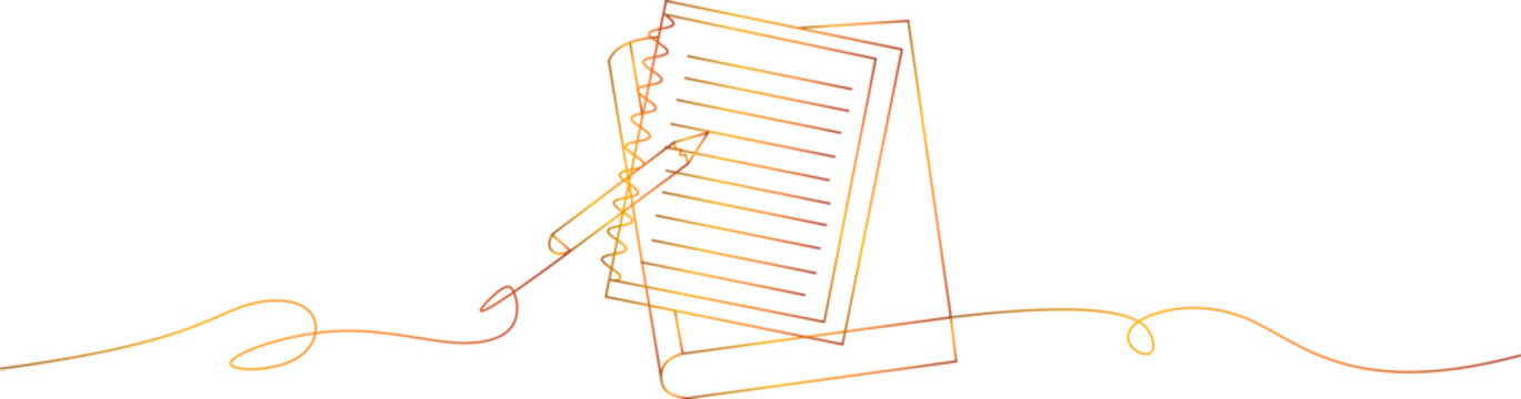 recommend clip art: To do list. Hand-drawn sketch, notebook and pencil. Vector illustration