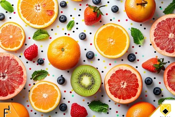 abstract background in colors and patterns for BNF Healthy Eating Week 