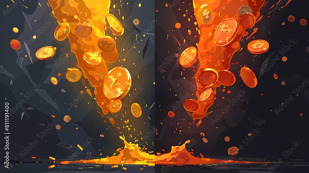 Poster unraveling the intricate process of splits and reverse splits through a comprehensive d series