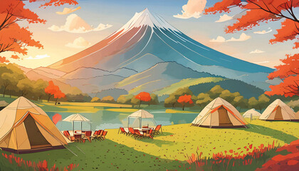 mountain campsite