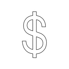 Drawing illustration image vector dollar currency
