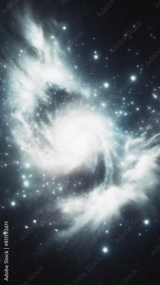 Canvas Prints cosmic galaxy in far space. vertical video.