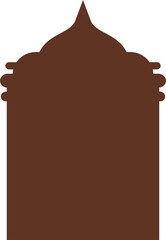 Boho Aesthetic Islamic Frame Element