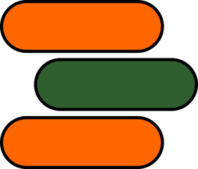 Fototapeta premium Bold UI Illustration Element