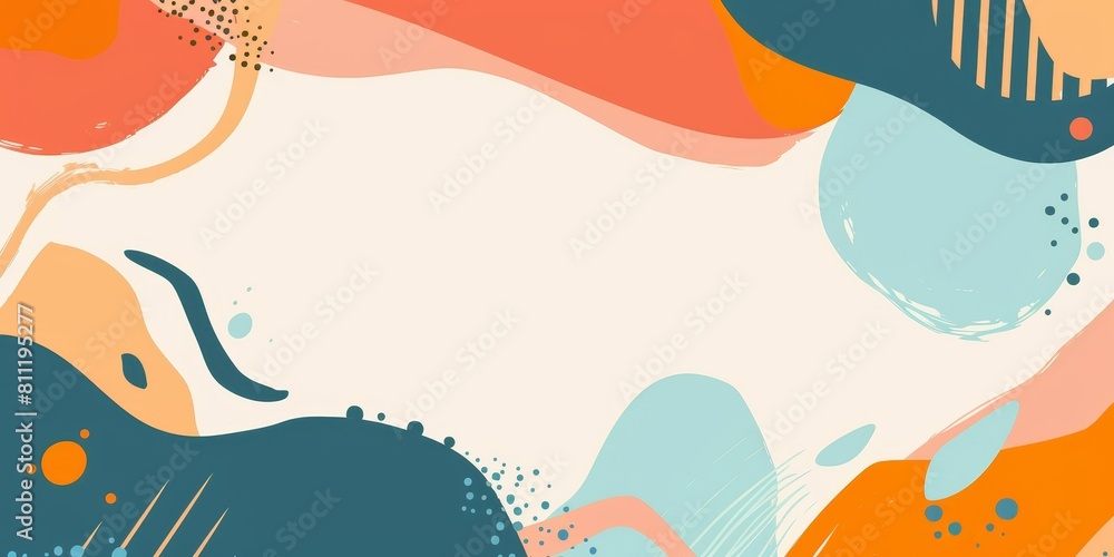 Poster a colorful abstract background with a white background. the background is full of different colors a