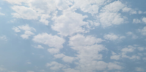 Natural and cloudy fresh blue sky background. Natural sky beautiful blue and white texture background. blue sky with cloud. sky with white clouds as background or texture	