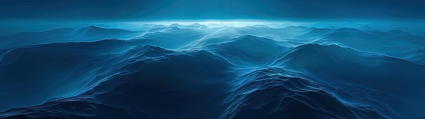 Obraz premium Aerial view of ocean surface waves